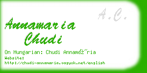 annamaria chudi business card